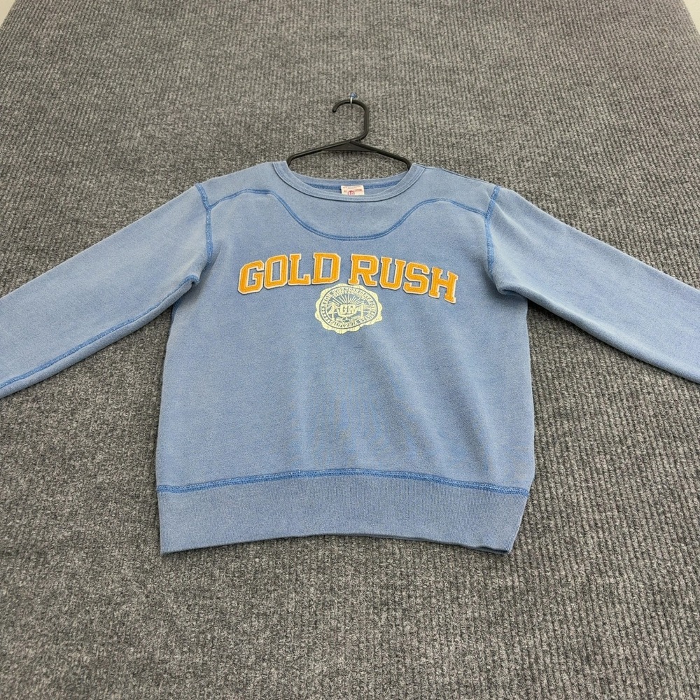 Vintage Gold Rush Outfitters Sweatshirt Kids 10 Blue Cotton Crewneck Retro